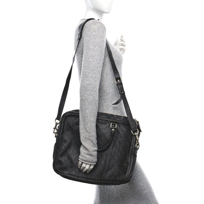 Gucci Guccissima Signature Briefcase Dark Brown 4 of 21