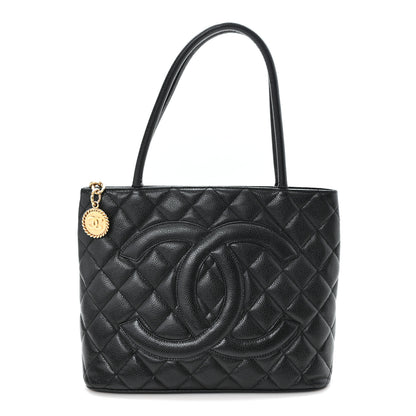 Chanel Caviar Quilted Medallion Tote Black 1 of 10