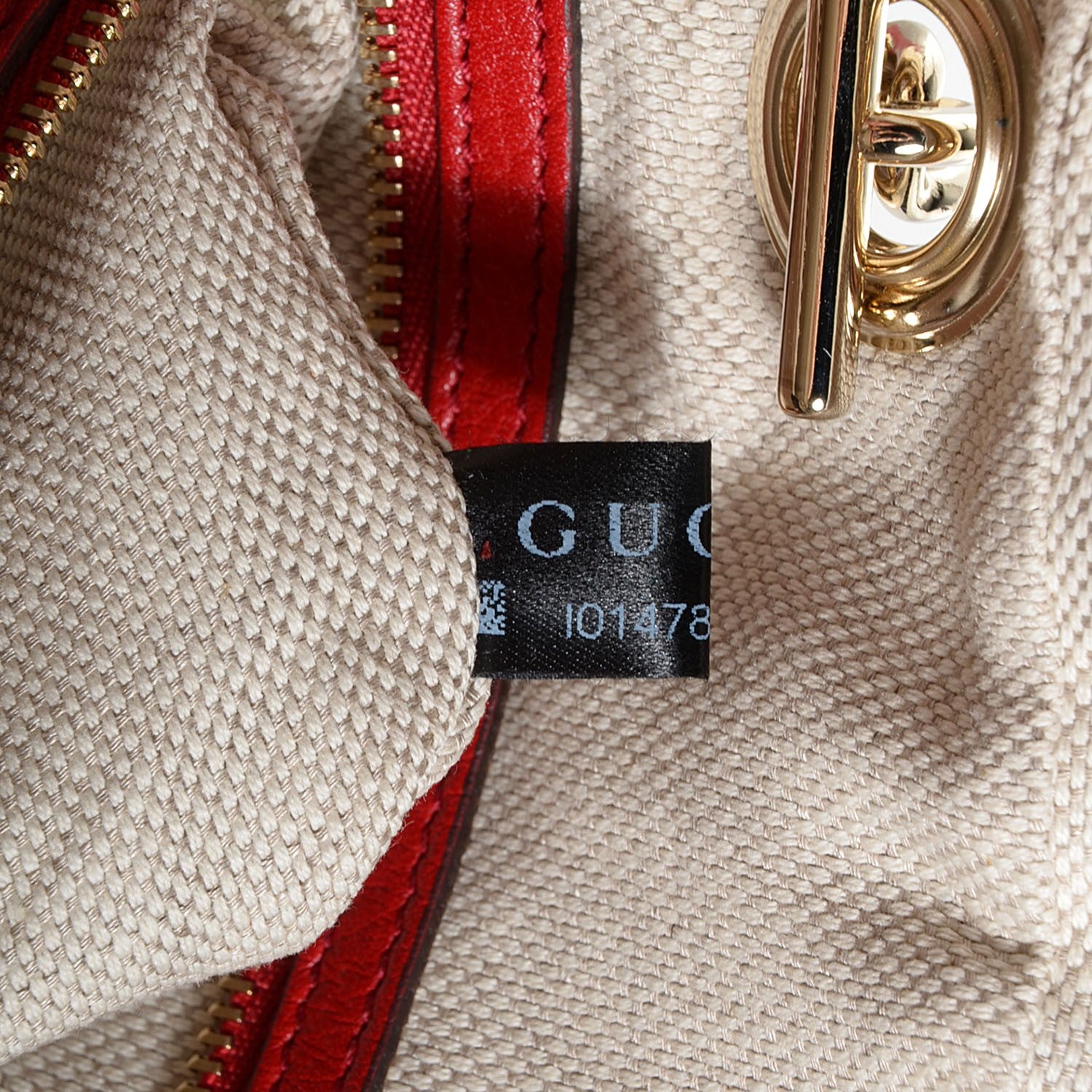 Gucci Pebbled Calfskin Small Soho Bowler Red 8 of 9