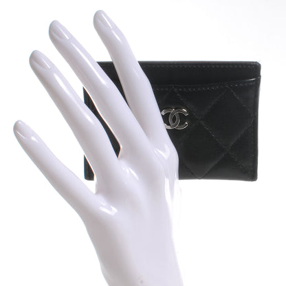 Chanel Lambskin Quilted Card Holder Black 2 of 9