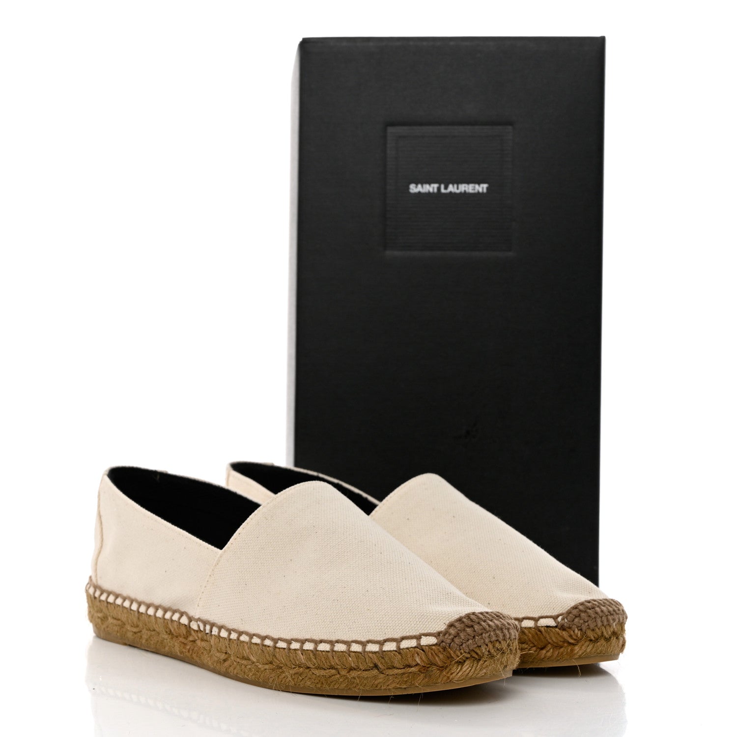 Saint Laurent Canvas Elba Espadrilles 39.5 Sweet Cream 12 of 12