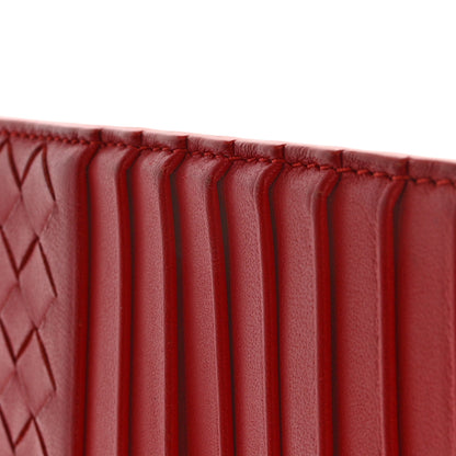 Bottega Veneta Calfskin Intrecciato Zip Card Holder Bordeaux 13 of 13