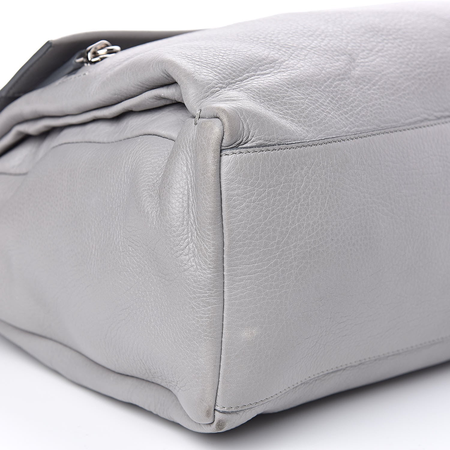 Givenchy Grained Calfskin Medium Pandora Pure Flap Bag Pearl Grey 8 of 14