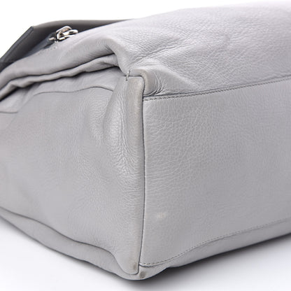 Givenchy Grained Calfskin Medium Pandora Pure Flap Bag Pearl Grey 8 of 14