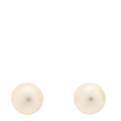 Mikimoto 18K Yellow Gold Akoya Pearl 7-7.5mm Stud Earrings 1 of 5