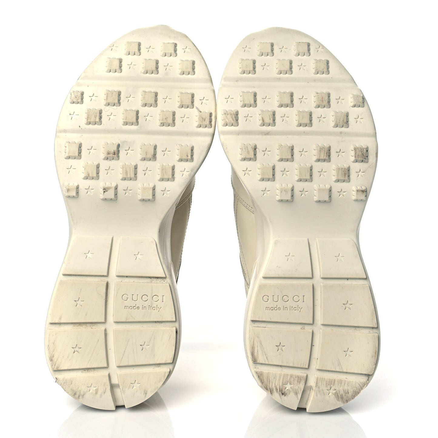 Calfskin Logo Womens Rhyton Sneakers 41.5 Ivory