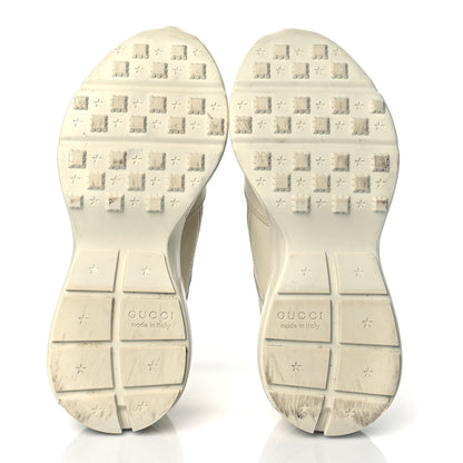 Gucci Calfskin Logo Womens Rhyton Sneakers 41.5 Ivory 5 of 8
