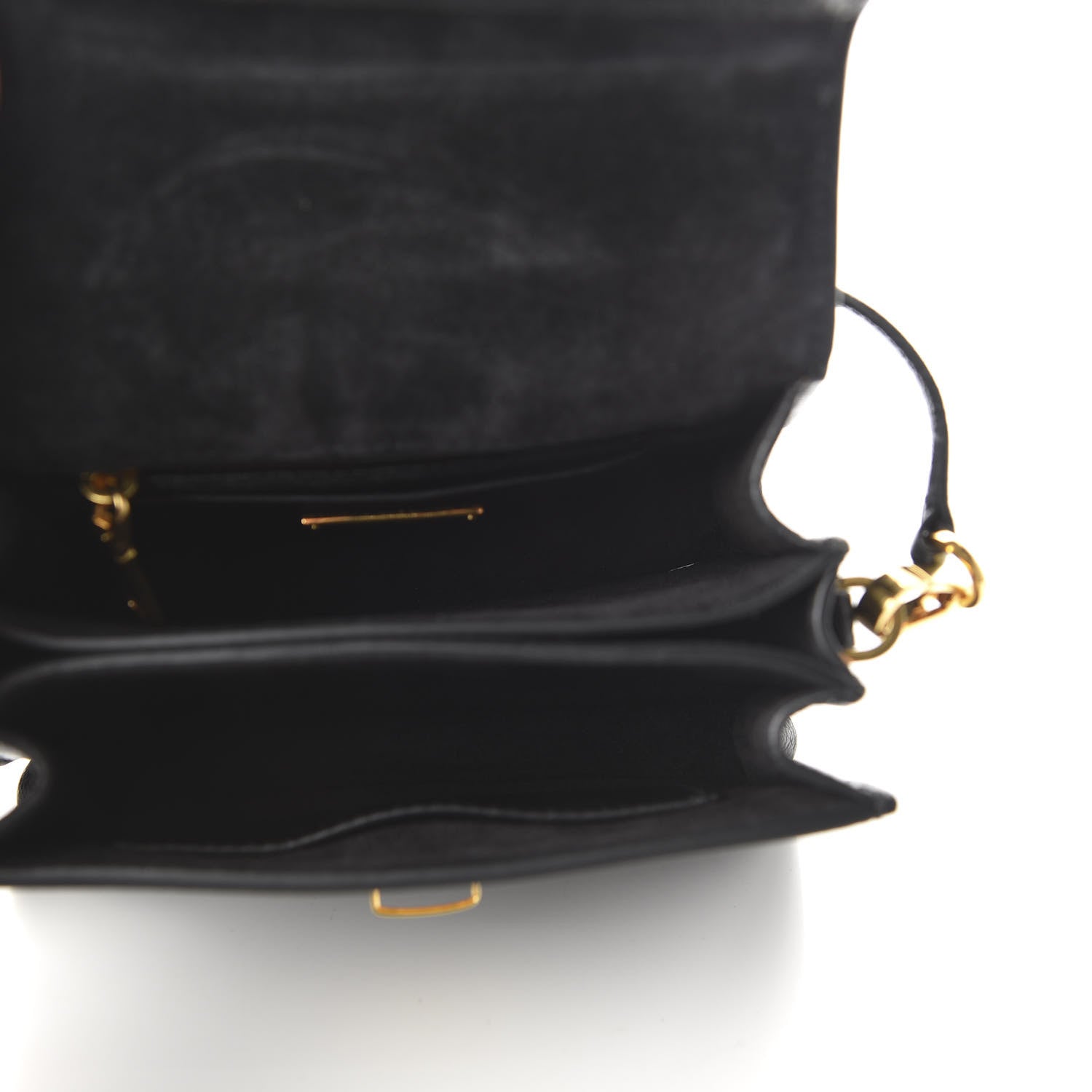 Miu Miu Goatskin Bandoliera Madras Shoulder Bag Black 5 of 9