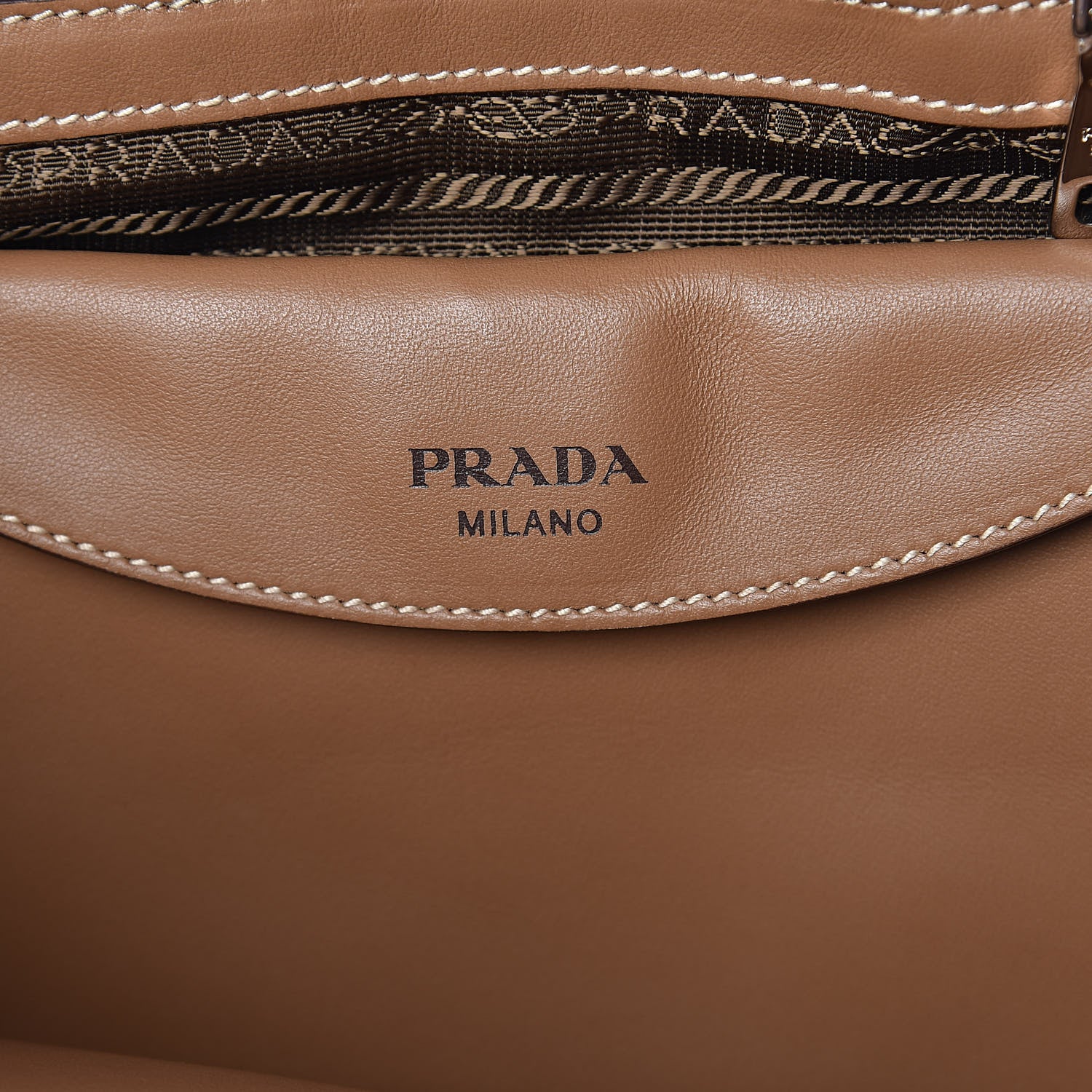 Prada City Calf Sport Bucket Bag Cannella 6 of 10