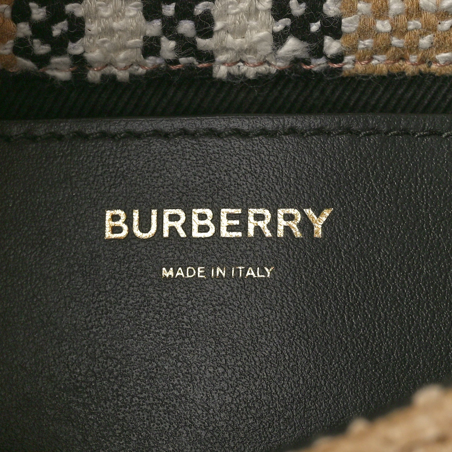 Burberry Calfskin Boucle Check Small Lola Chain Bag Archive Beige 5 of 8
