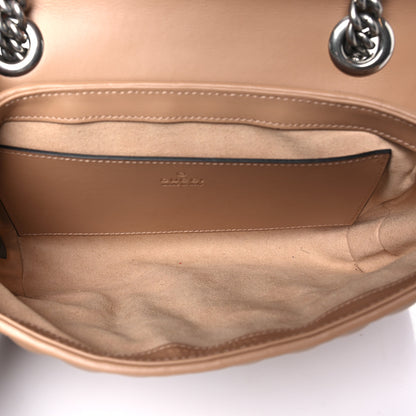 Gucci Calfskin Matelasse Aria Mini GG Marmont Shoulder Bag Camelia 5 of 12