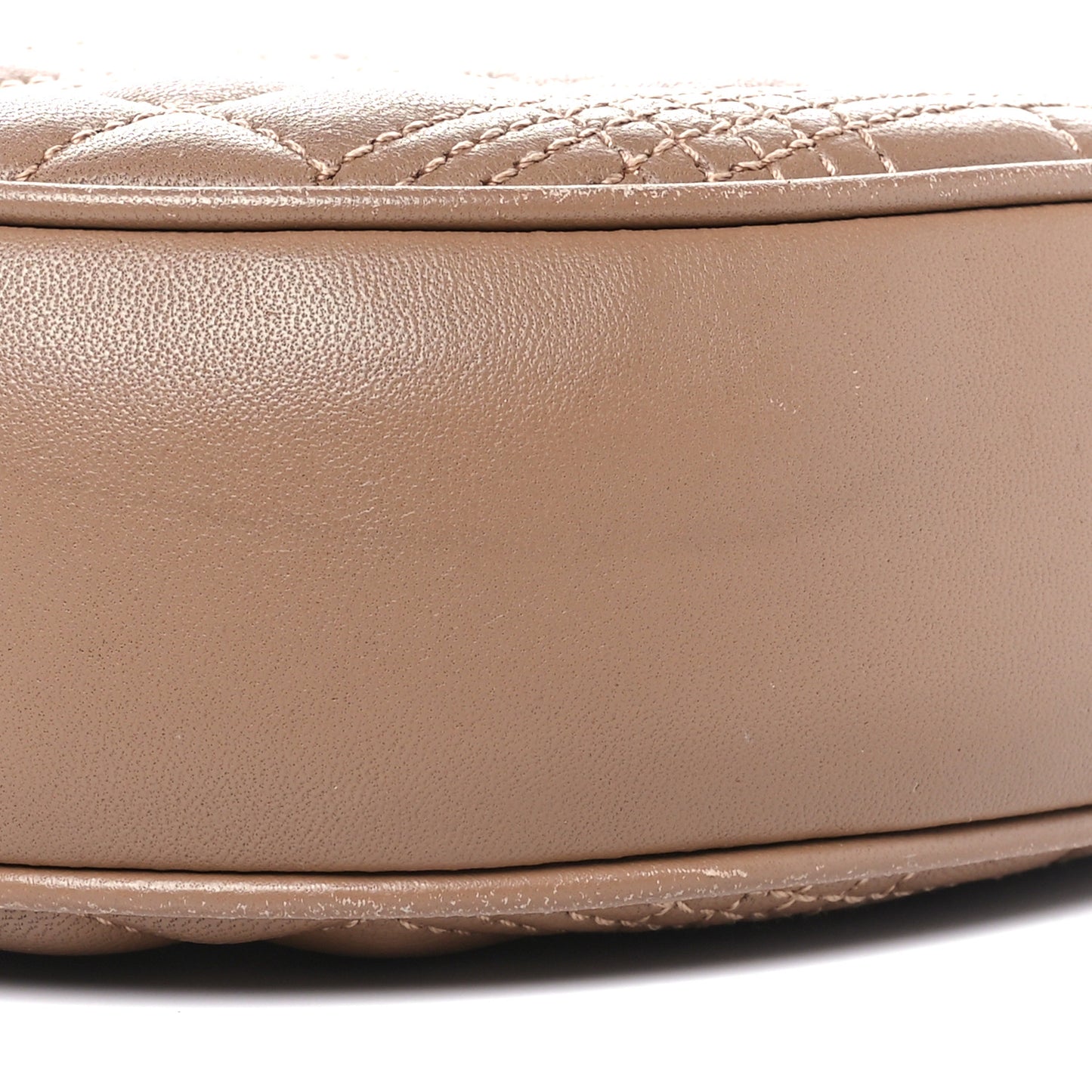 Lambskin Quilted New Louise Bag Camel