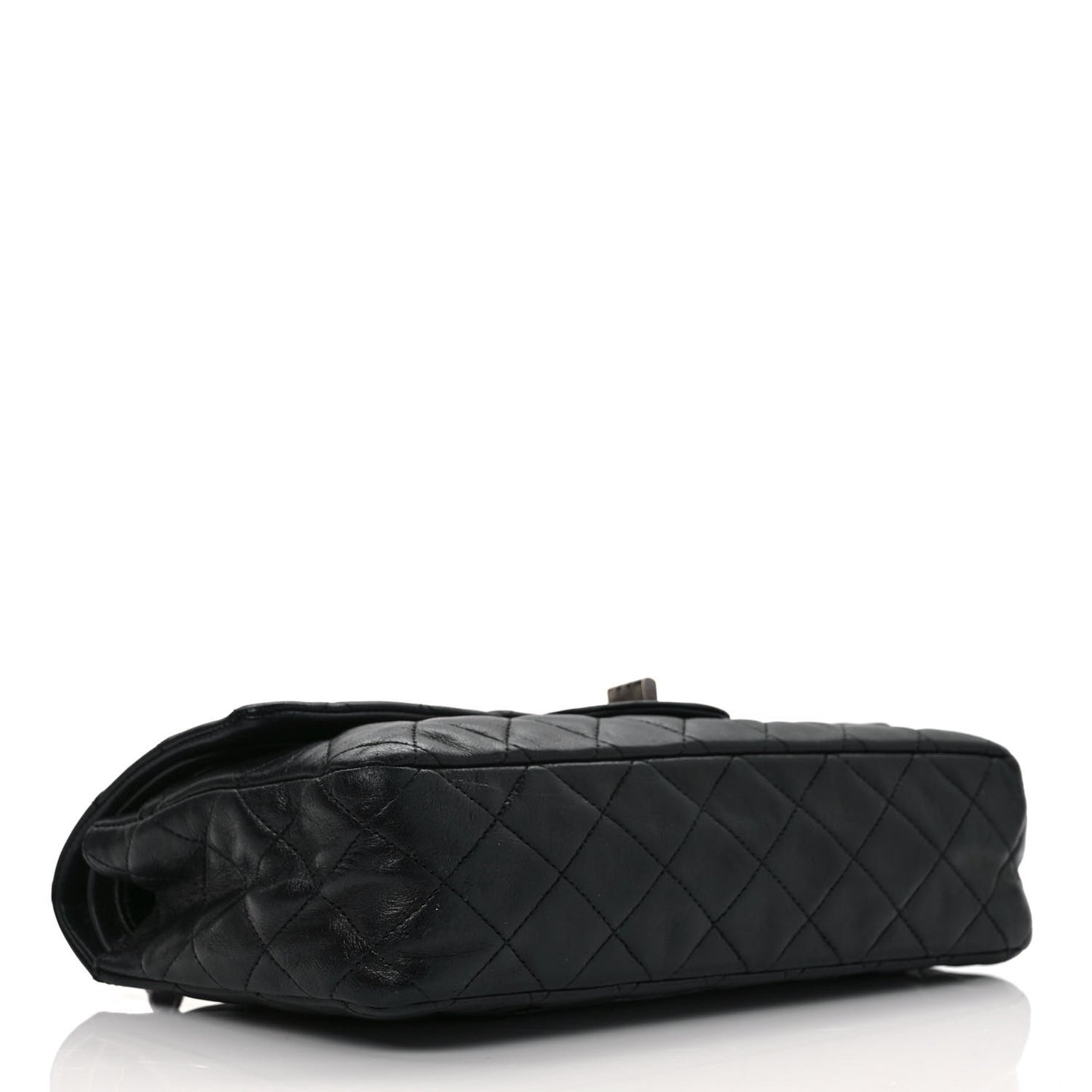 Lambskin Quilted Medium Hybrid Reissue Flap Black