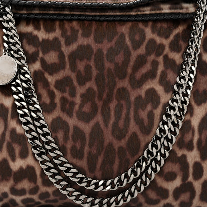Stella McCartney Faux Calf Hair Leopard Print Small Falabella Tote Brown 9 of 11