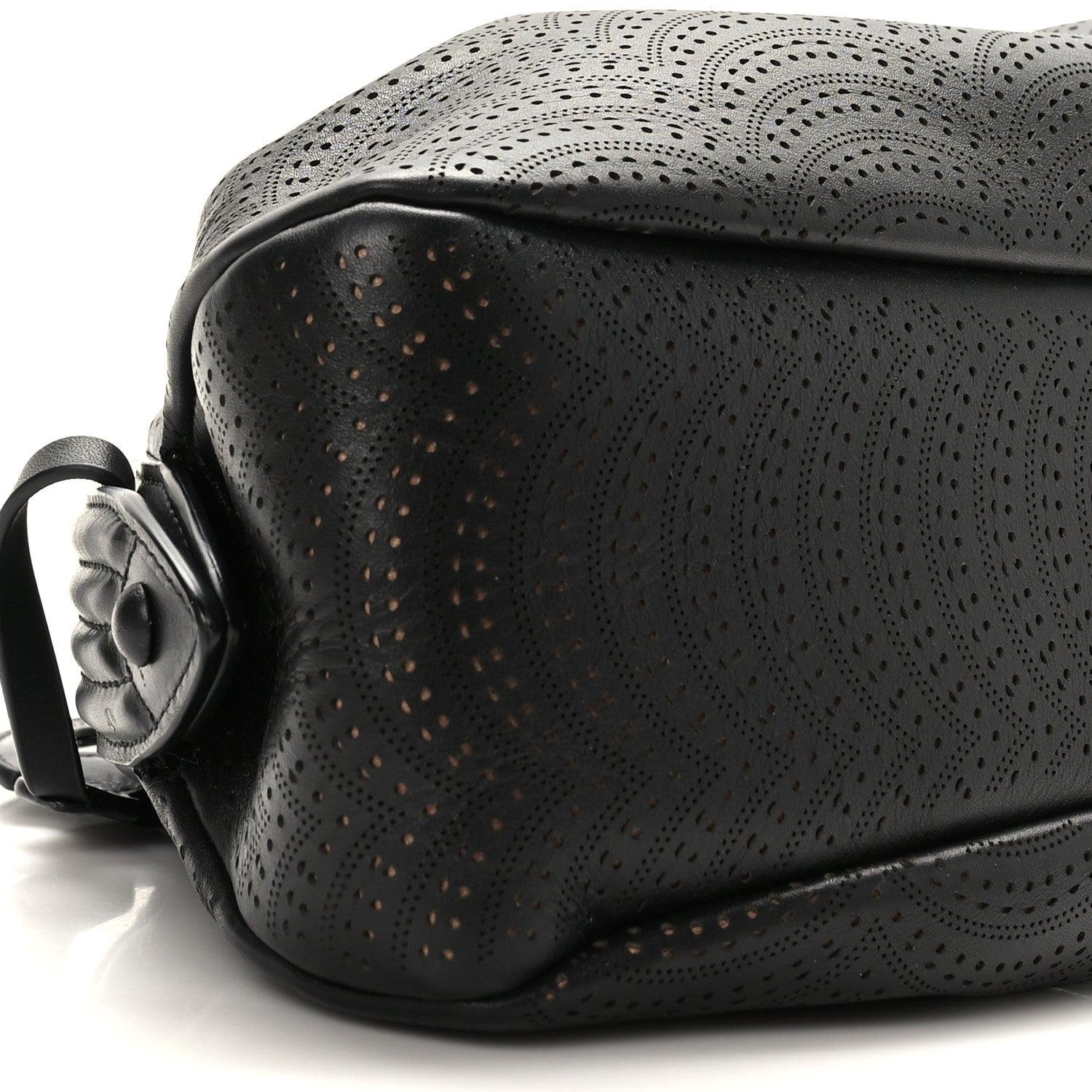 Alaia Calfskin Laser Cut Samia Clutch Black 7 of 8
