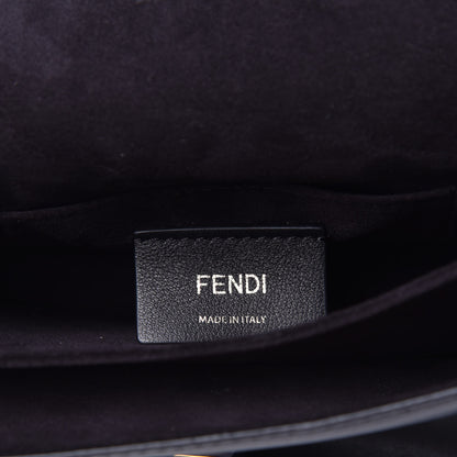 Fendi Vitello Liberty Studded Small Kan I Shoulder Bag Black Multicolor 6 of 9