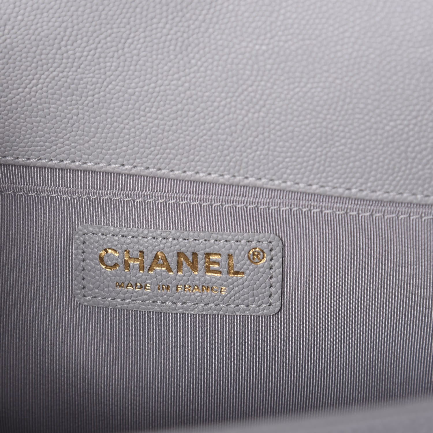 Chanel Caviar Quilted Medium Boy Flap Grey 6 of 9