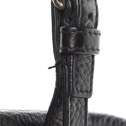 Prada Vitello Daino Print Logo Bowler Black 13 of 15