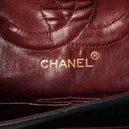 Chanel Lambskin Quilted Medium Double Flap Black 7 of 11