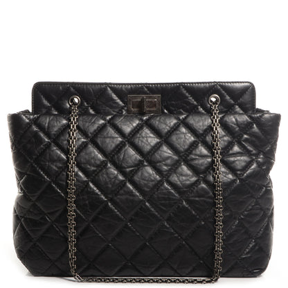 Chanel Aged Calfskin Reissue 2.55 Tote Black 1 of 7