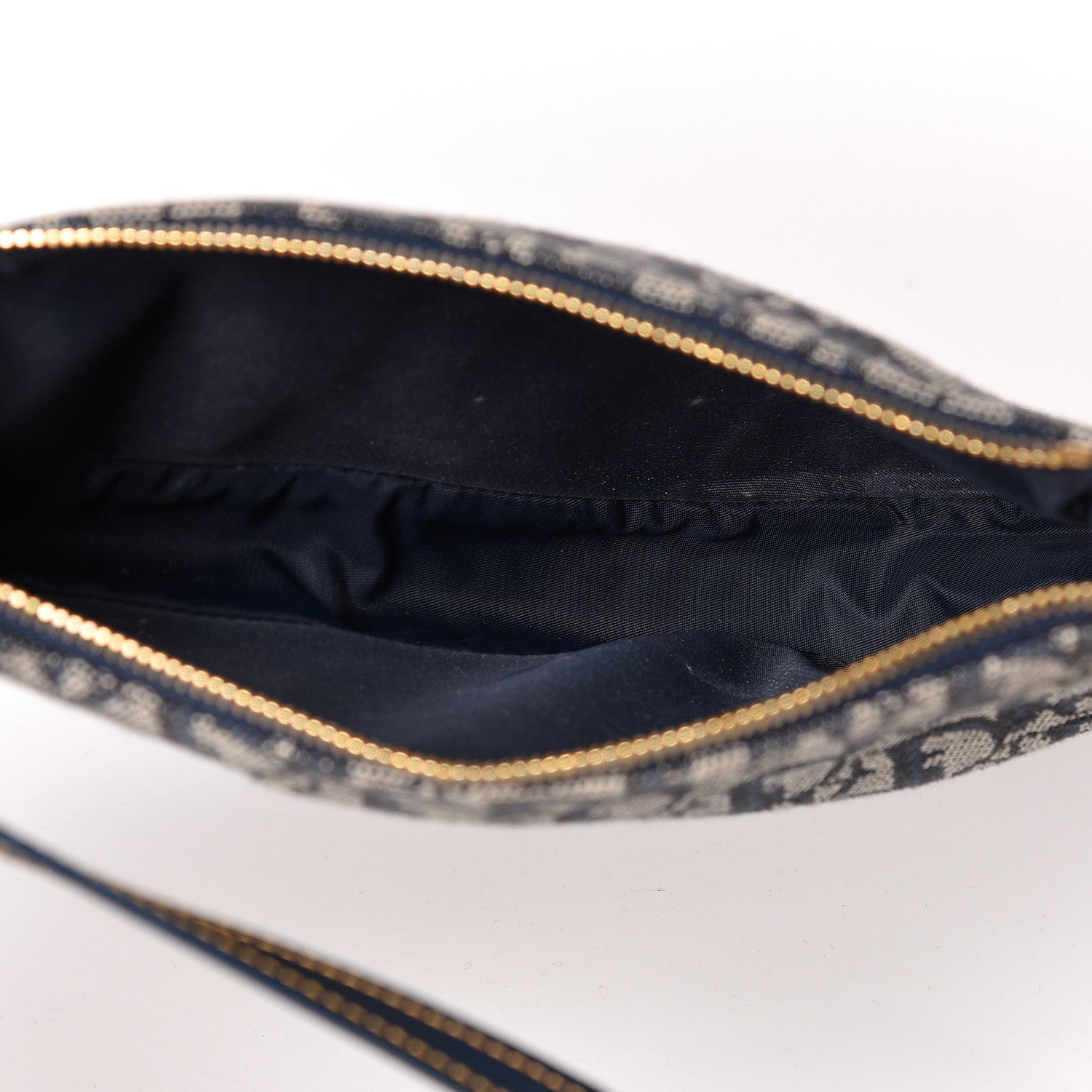 Christian Dior Monogram Mini Saddle Pochette Navy 5 of 11