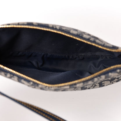 Christian Dior Monogram Mini Saddle Pochette Navy 5 of 11