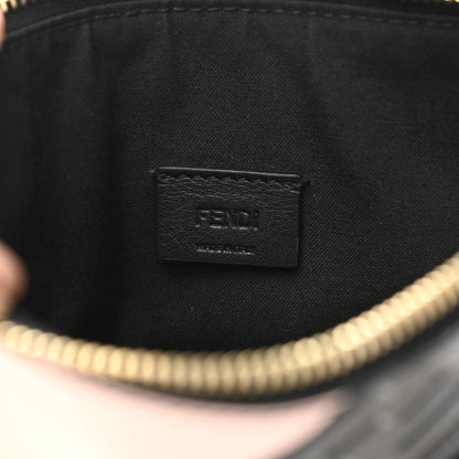 Fendi X FILA Vitello Century Mania FF 1974 Embossed Mania Small Flat Clutch Black Confetto Multicolor 6 of 8