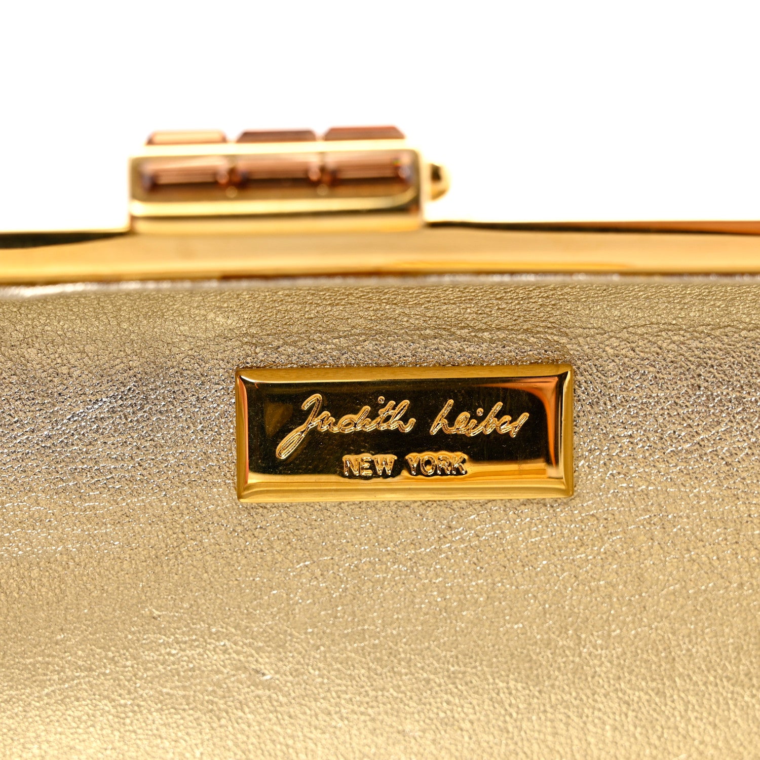 Judith Leiber Swarovski Crystal Minaudiere Clutch Gold 6 of 8