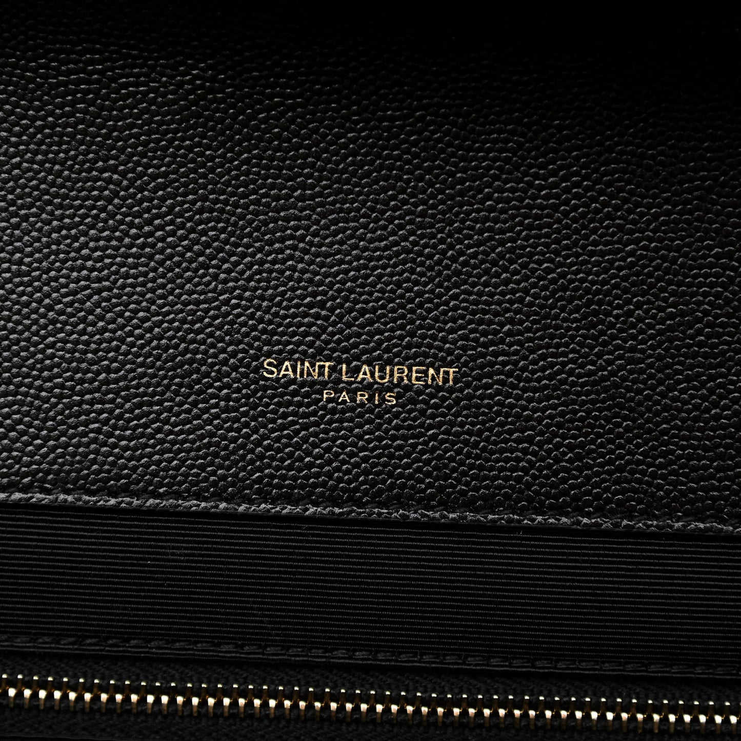 Grain De Poudre Textured Mixed Matelasse Large Triquilt Monogram Satchel Black
