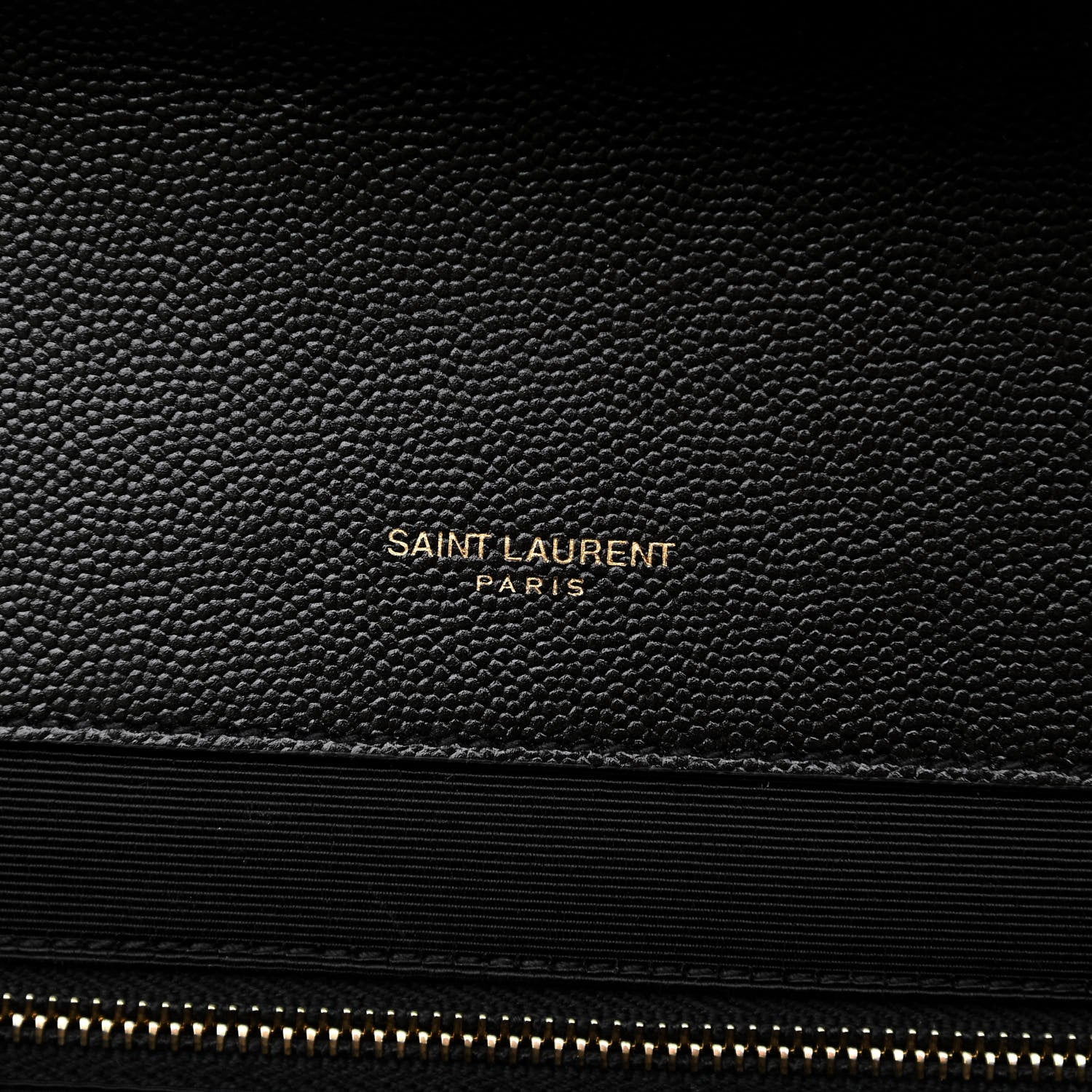 Saint Laurent Grain De Poudre Textured Mixed Matelasse Large Triquilt Monogram Satchel Black 6 of 12