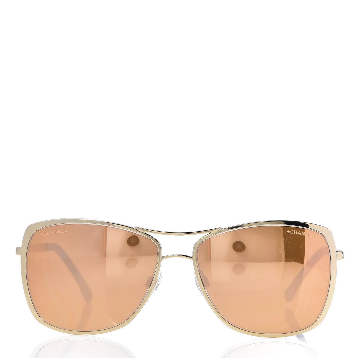 Metal Pilot Summer Sunglasses 4224 Rose Gold