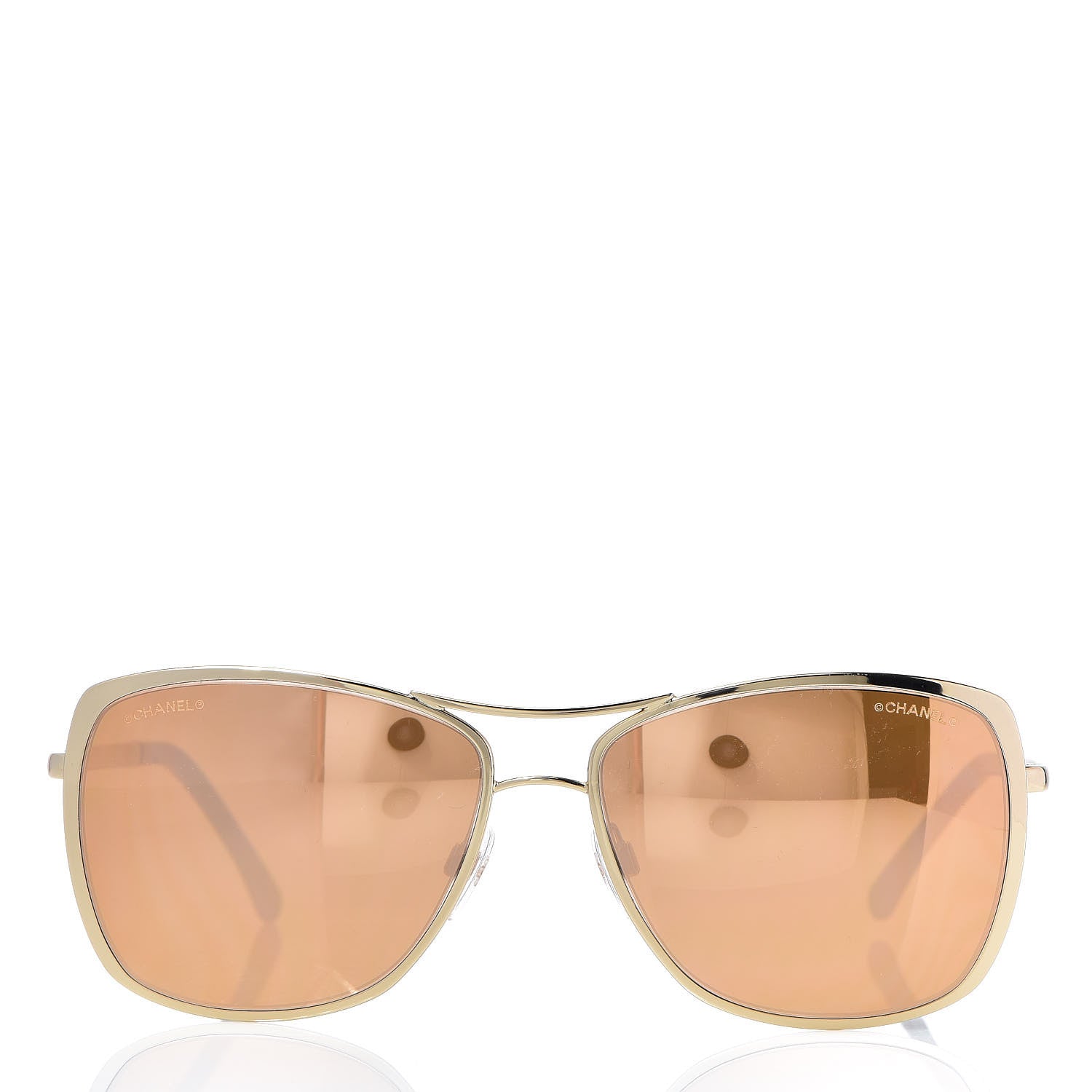 Chanel Metal Pilot Summer Sunglasses 4224 Rose Gold 2 of 8