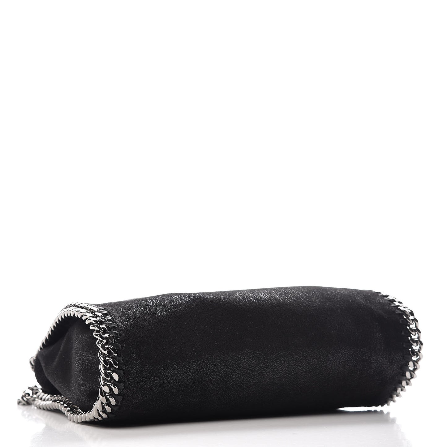 Shaggy Deer Mini Falabella Fold Over Tote Black