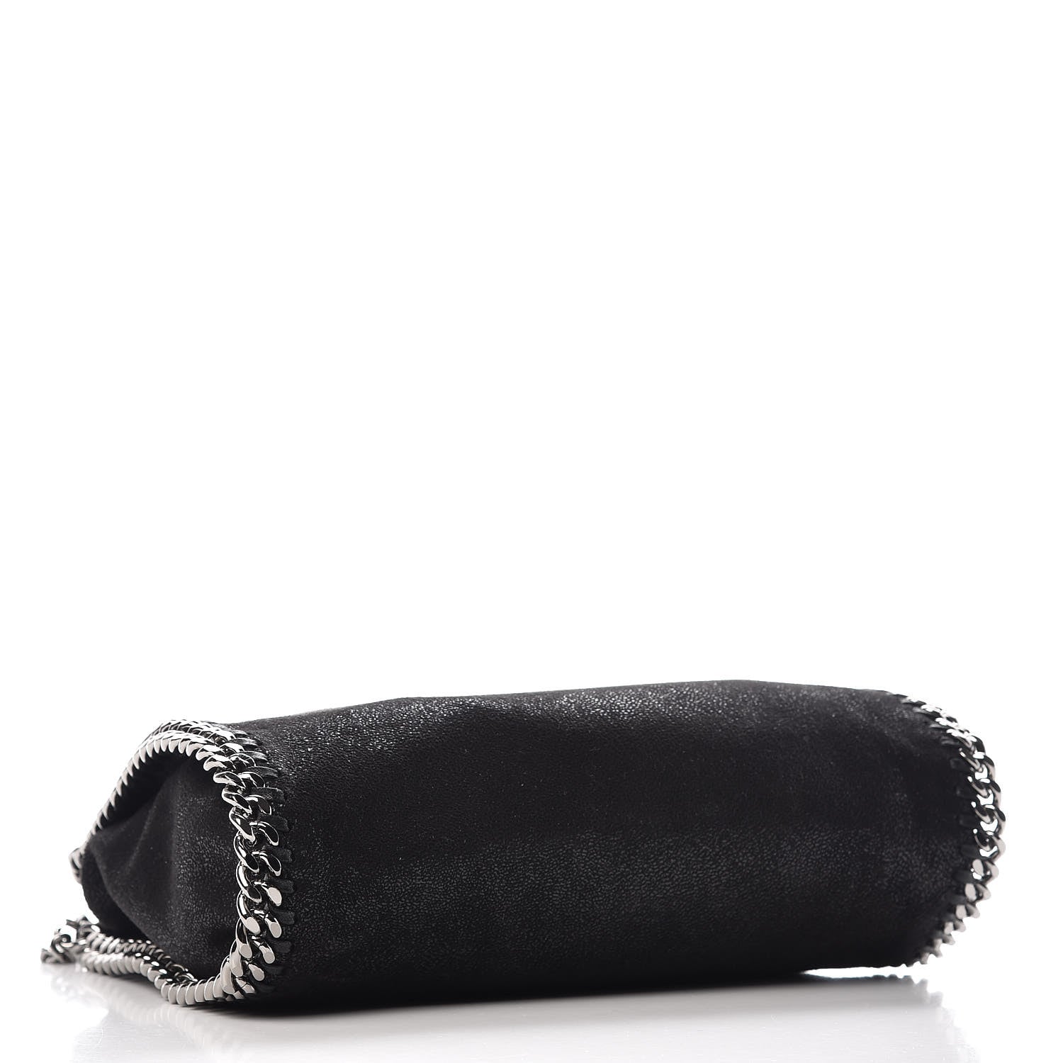 Stella McCartney Shaggy Deer Mini Falabella Fold Over Tote Black 5 of 9