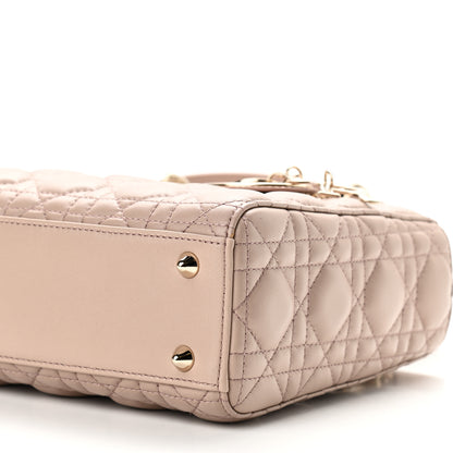 Christian Dior Lambskin Cannage Small Lucky Badges My Lady Dior Taupe 16 of 25
