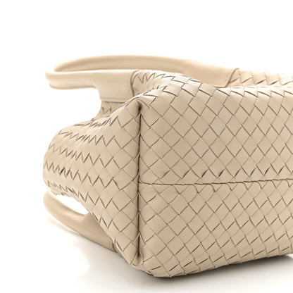 Bottega Veneta Calfskin Intrecciato Small Pinacoteca Tote Ecru Matcha 9 of 10