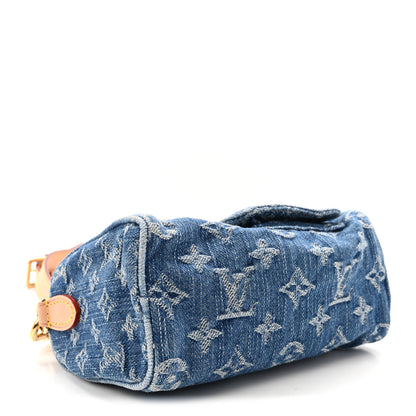 Louis Vuitton Monogram Denim Nano Speedy Blue 4 of 9