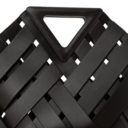 Bottega Veneta Calfskin V Woven Drawstring Tote Dark Brown 7 of 9