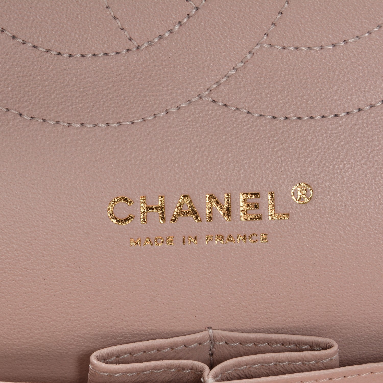 Chanel Calfskin Chevron Quilted Jumbo Double Flap Light Pink 6 of 7