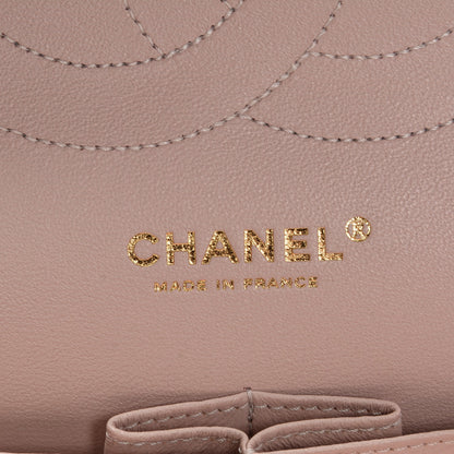 Chanel Calfskin Chevron Quilted Jumbo Double Flap Light Pink 6 of 7
