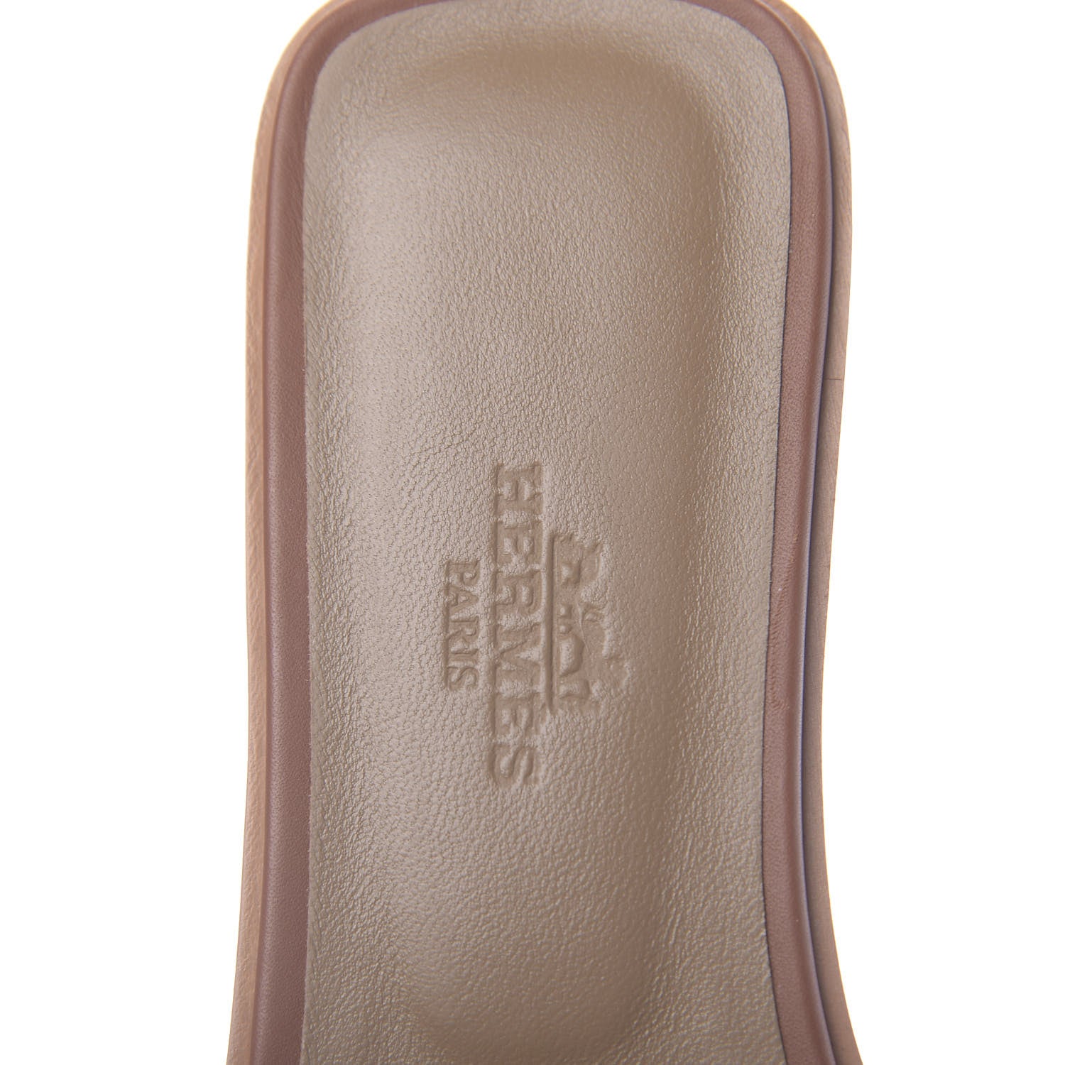 Hermes Box Calfskin Oran Sandals 36.5 Gold 6 of 11
