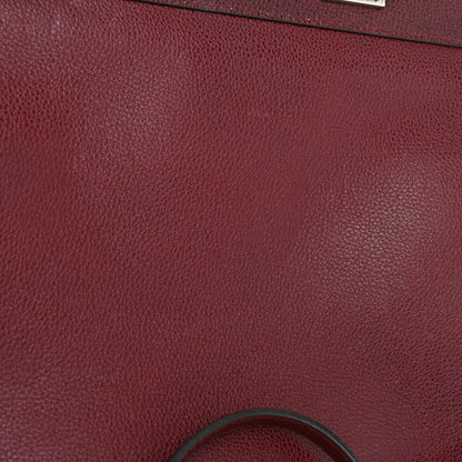 Gucci Grainy Calfskin Medium Zumi Top Handle Bag Vintage Bordeaux 12 of 12