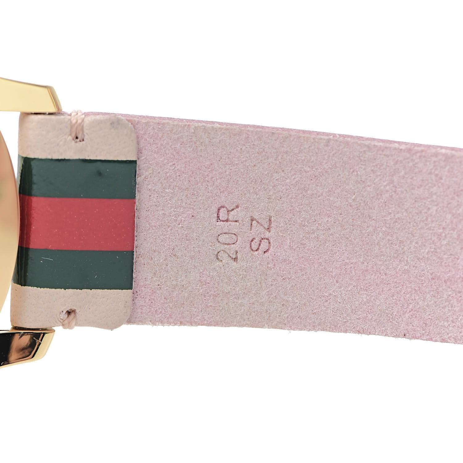 Gucci Stainless Steel Calfskin 38mm G-Timeless Stripe Web Quartz Watch Pink 6 of 6
