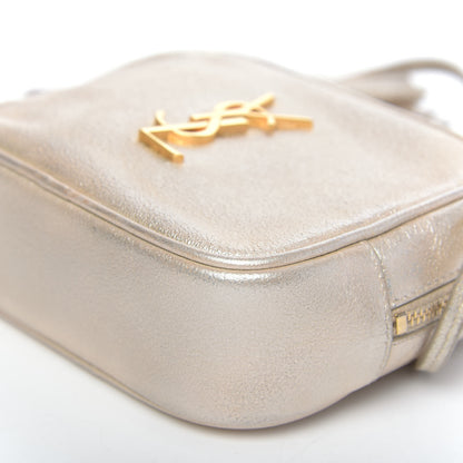 Saint Laurent Metallic Calfskin Monogram Blogger Bag Gold 8 of 10