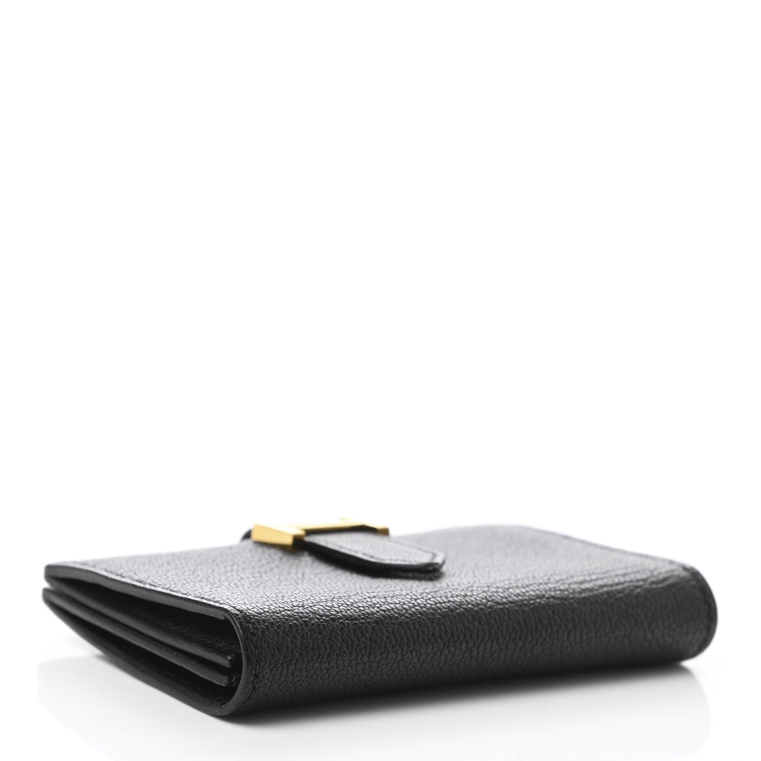 Hermes Chevre Mysore Bearn Card Holder Wallet Black 4 of 10