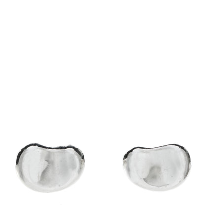 Tiffany Sterling Silver 9mm Elsa Peretti Bean Earrings 1 of 4