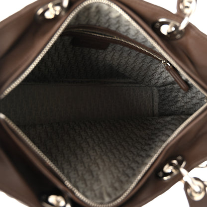 Christian Dior Lambskin Cannage Large Lady Dior Brown 5 of 11