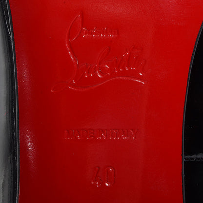 Christian Louboutin Patent Geo 85 Pumps 40 Black Red 6 of 6
