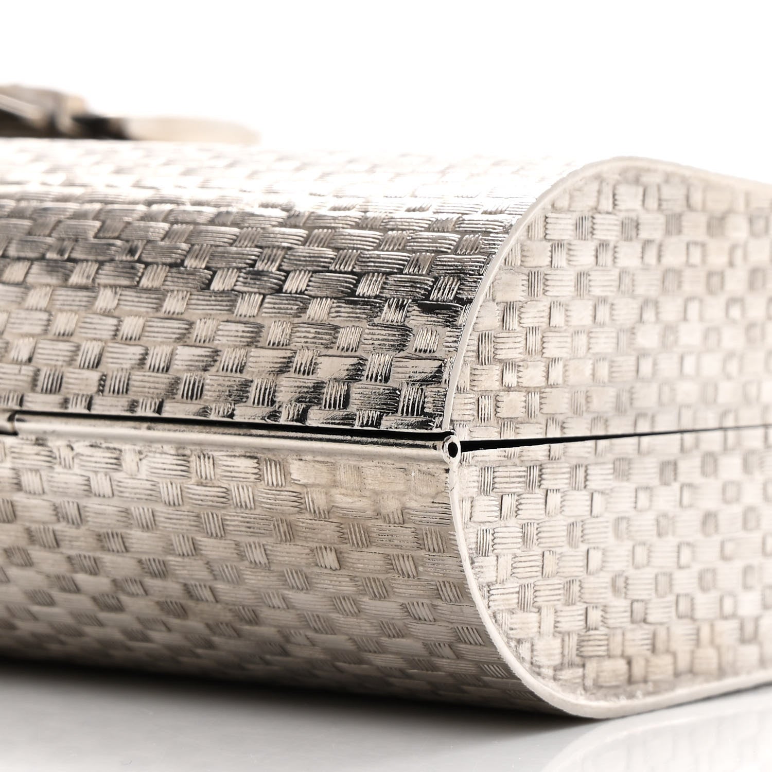 Gucci Metal Crystal Buckle Small Chain Shoulder Bag Silver 10 of 11