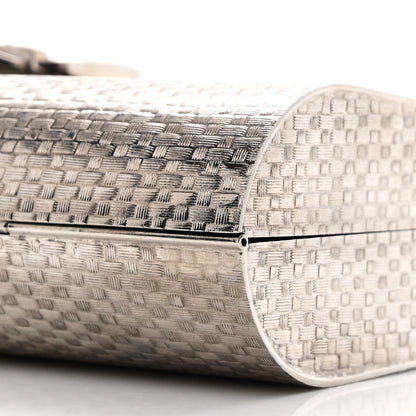 Gucci Metal Crystal Buckle Small Chain Shoulder Bag Silver 10 of 11